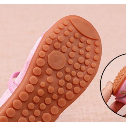 Hanfu shoes for kids Girls children chinese folk dance embroidered soft soles clothing shoes fairy princess drama cosplay shoes